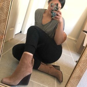 Jeffrey Campbell wedge bootie